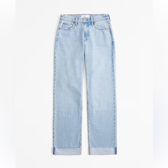 Abercrombie & Fitch Denim - Abercrombie & Fitch Curve Love Low Rise Baggy Jeans Size 14 Short NWT